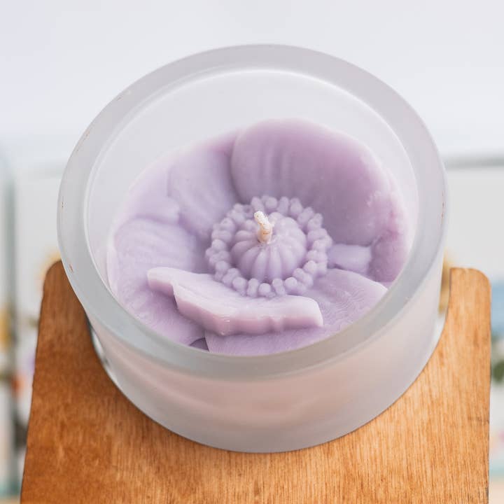 Poppy Flower Candle, Eco -Friendly Candle - multiple sizes for wholesale by Multifaceted™ Artisan Candles