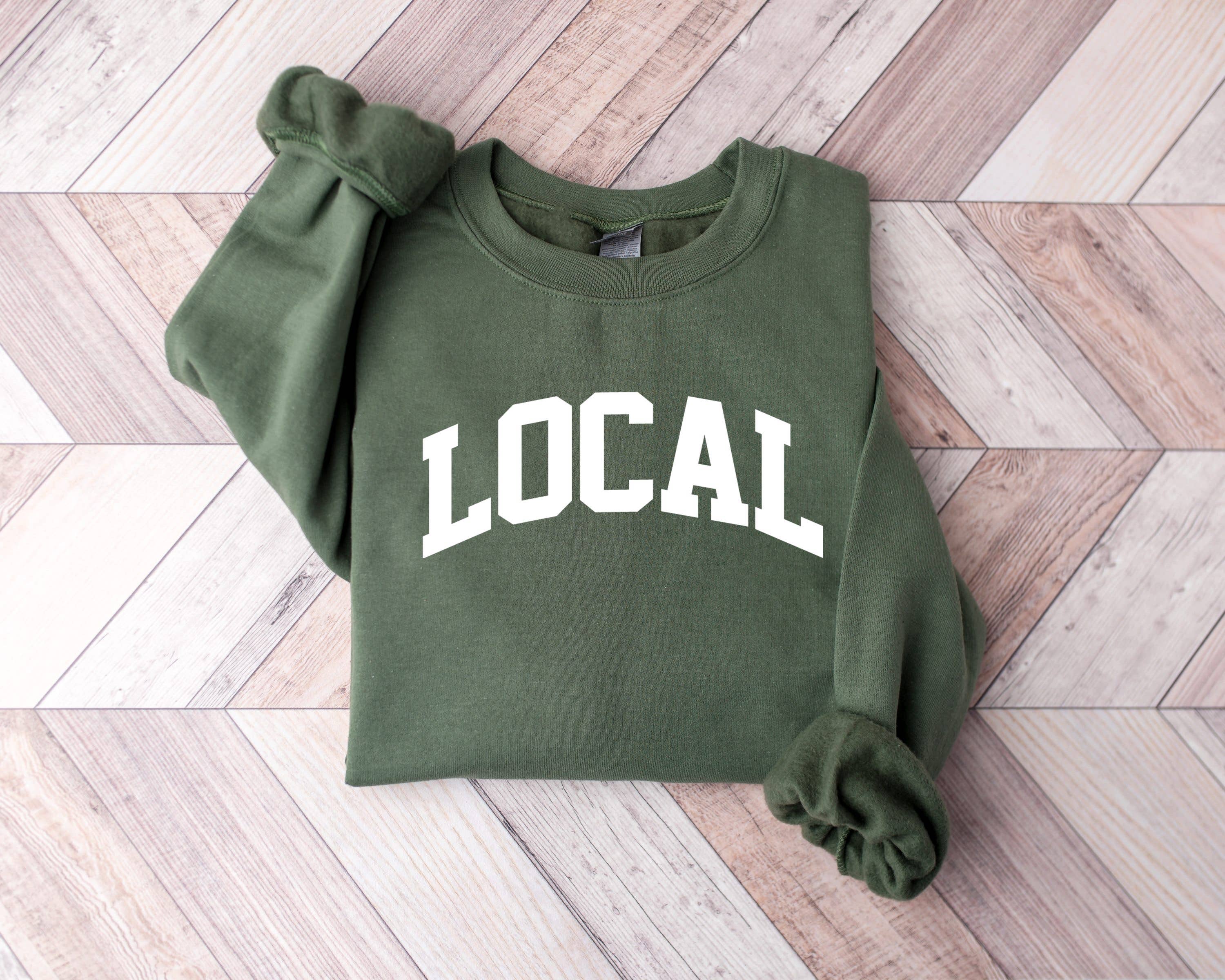 Amy Anne Apparel Inc - Wholesale Graphic Sweatshirt - Women's - Local College Block Crew Neck Sweatshirt2