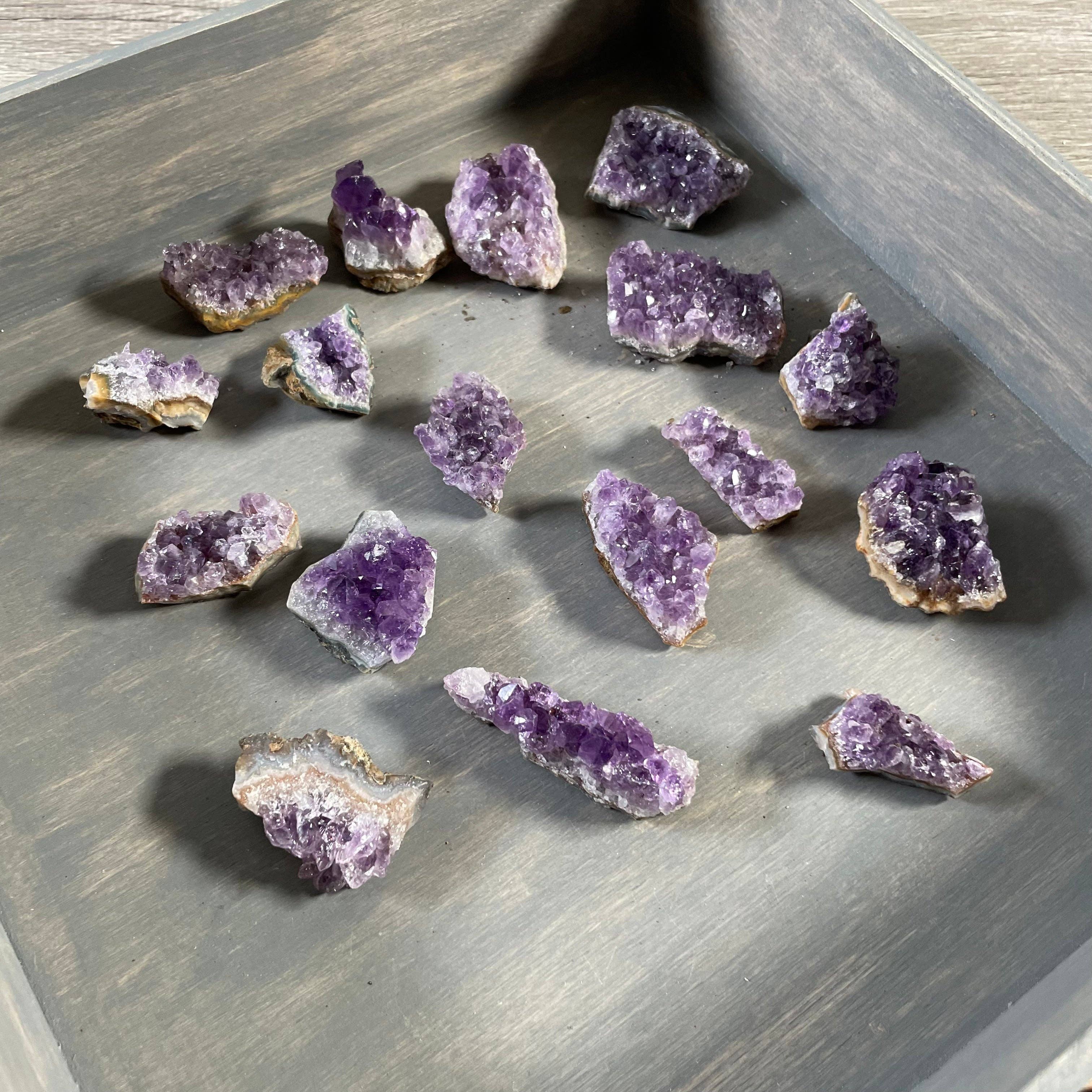 Keystone Crystals - Wholesale Spiritual Stone/Crystal - Amethyst Small Clusters 1 pound Lot2