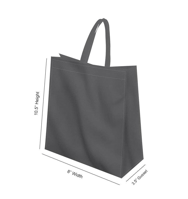 Non Woven Totes - Wholesale Tote Bag - Unisex - Reusable Heavy-Duty Non-Woven Tote Bag - 8x10.5x3.5 | Custom Printed Power Tote Bags7