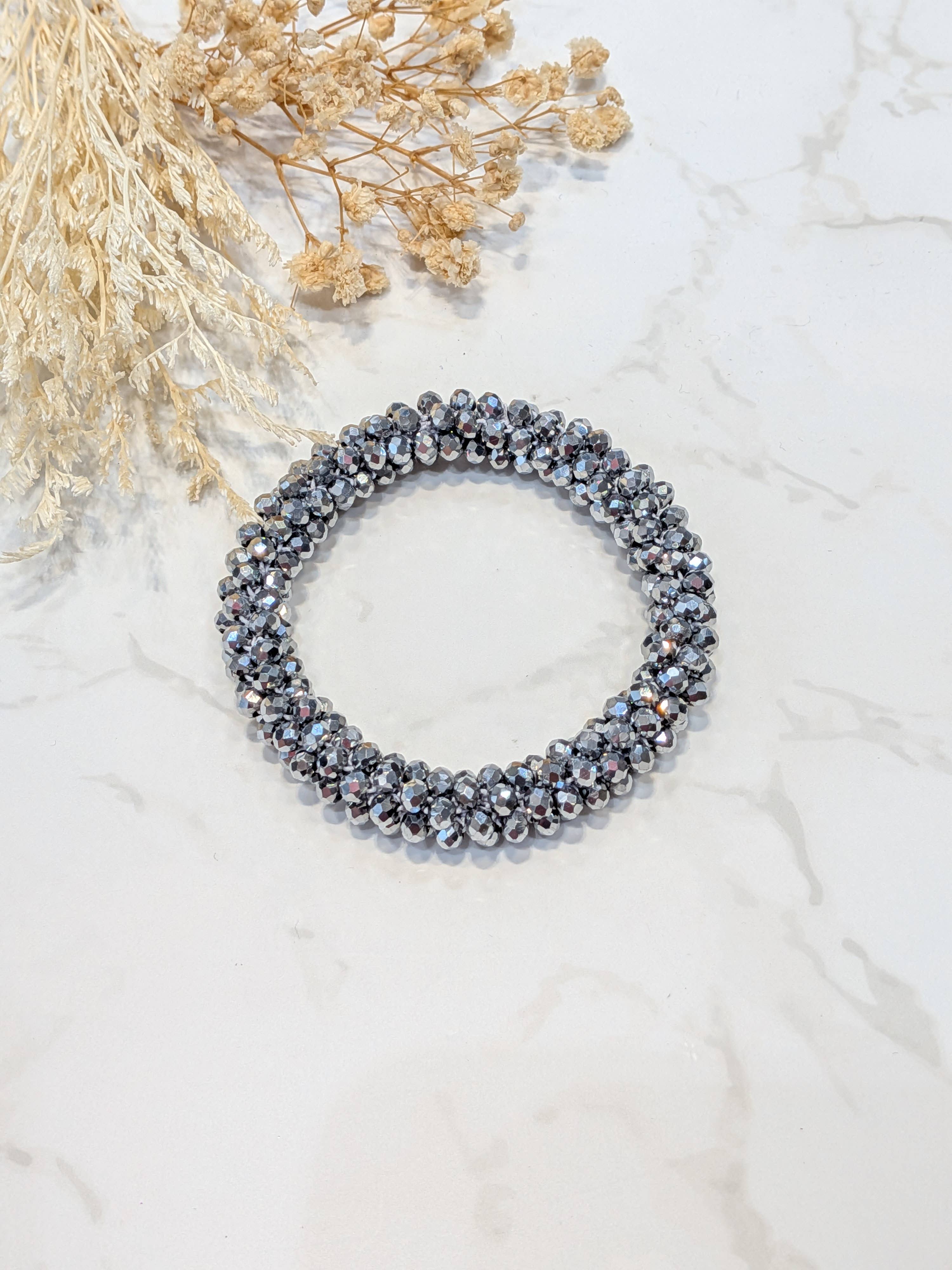 LOLO & YAYA - Wholesale Link & Chain Bracelet - Black-tone crystal effect bracelet17