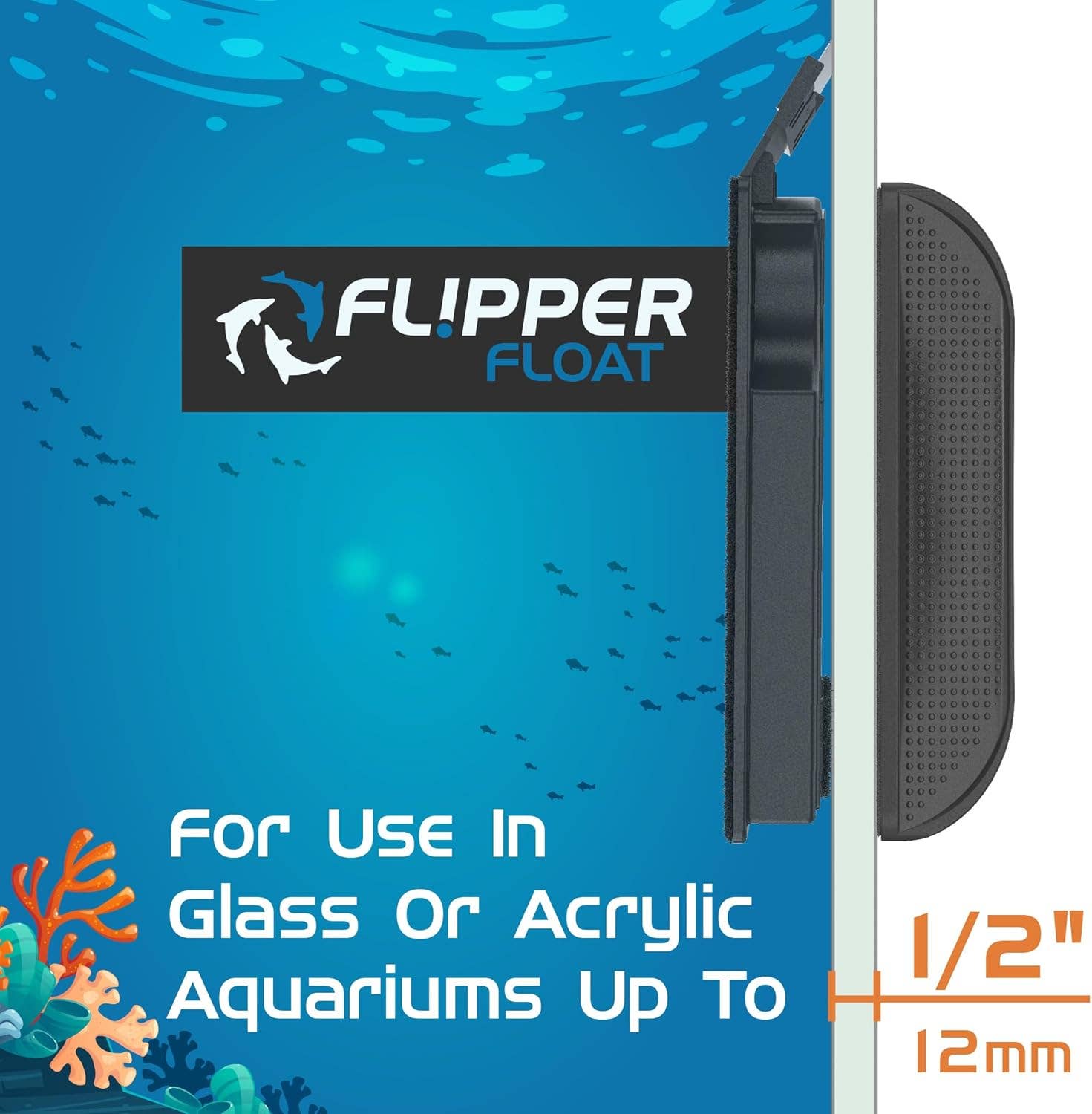 Flipper Aquarium Products - Wholesale Pet Toy - Cat/Dog - Flipper FLOAT 2 in 1 Magnetic Aquarium Algae Cleaner (Standard)4