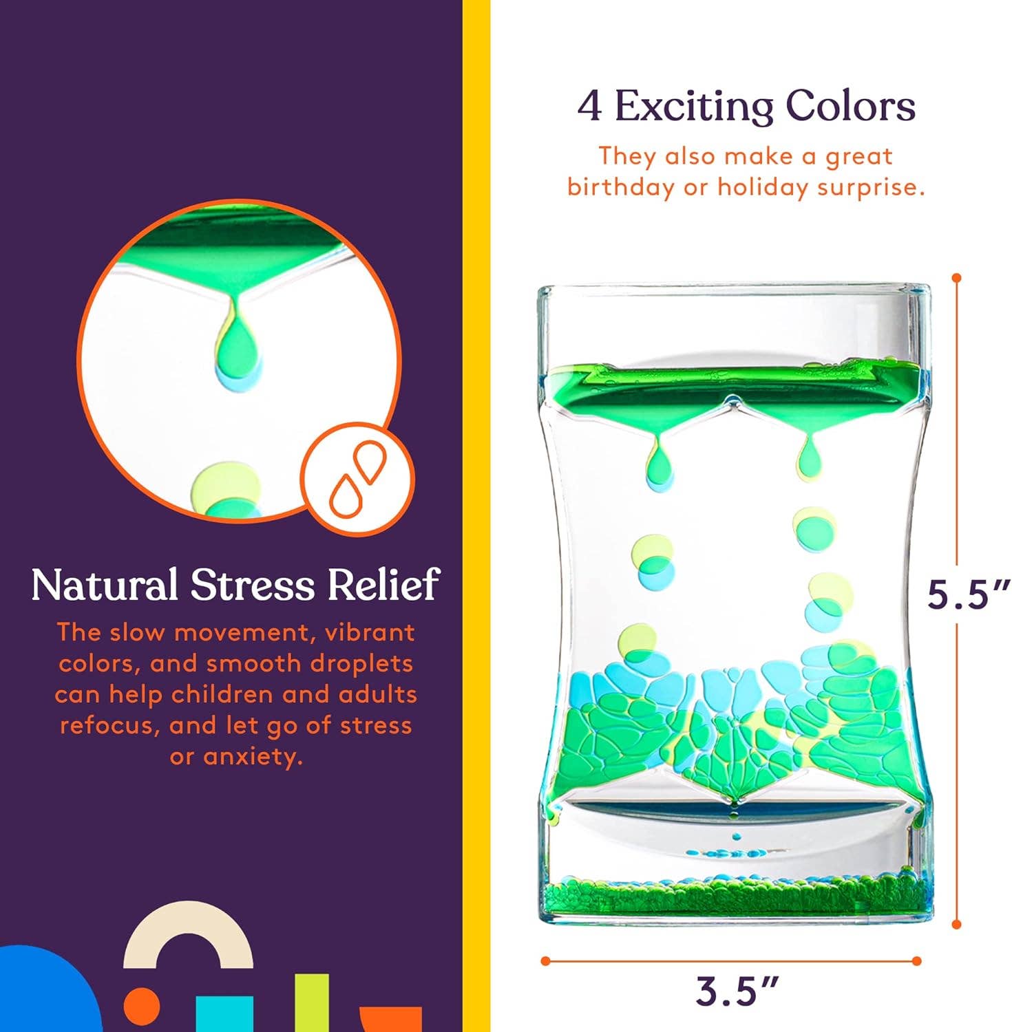 Special Supplies - Wholesale Fidget Toy - Kids - Liquid Motion Bubbler Deluxe (4-Pack)1