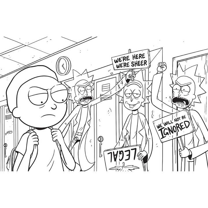 Insight Editions - Wholesale Coloring Book - Adult - Rick and Morty: Sometimes Science Official Coloring