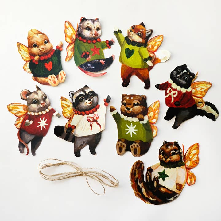 Doro Marcello - Wholesale Bunting/Garland - Woodland Animals Paper Garland | DIY Craft Kit | Fairies Art4
