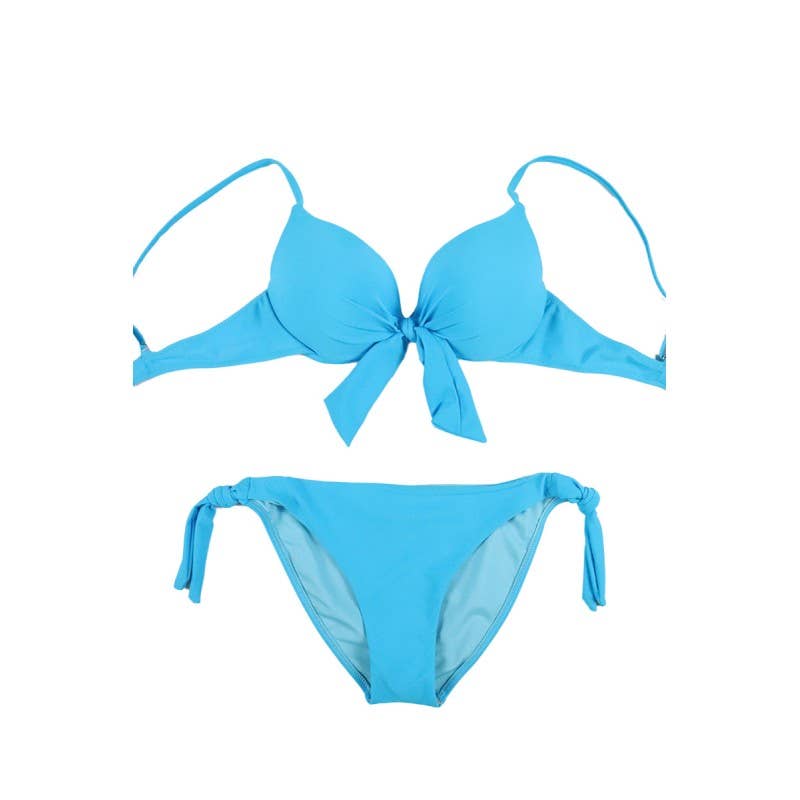 Belle Com'Elle - Wholesale Two Piece Swimsuit - Women's - Padded Bikini Swimsuit with Knot / SY221013