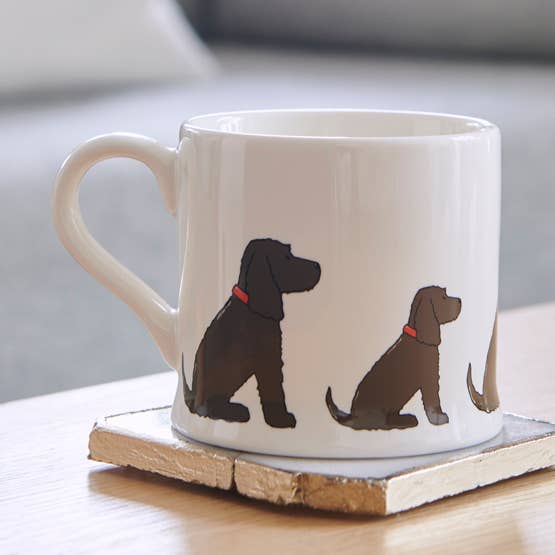 Mischievous Mutts Dog Mug - Cocker Spaniel (Chocolate) for wholesale by Sweet William Designs