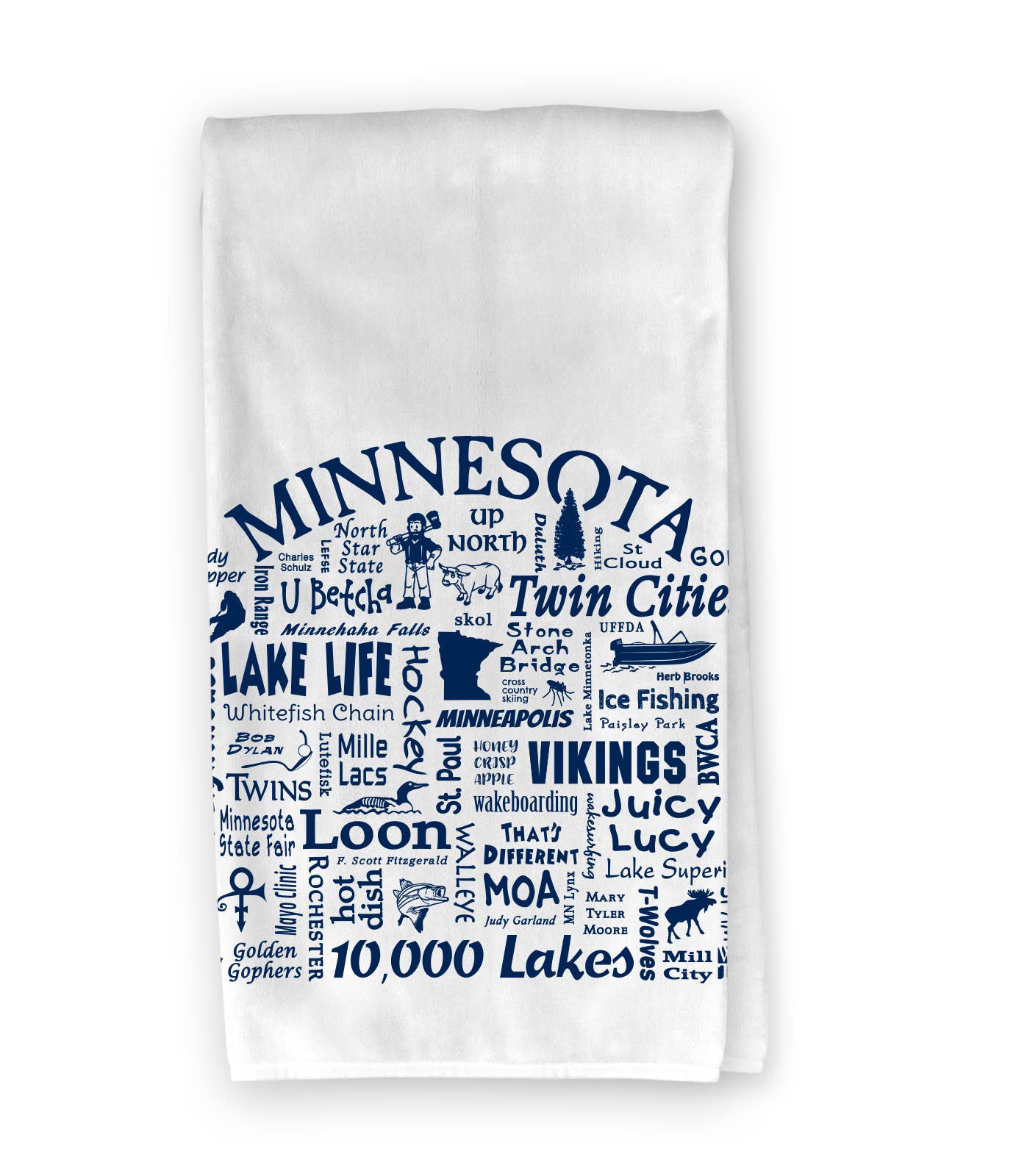The Buffalo Works - Wholesale Tea Towel - Minnesota Destination Kitchen Towel - Where Life Takes You