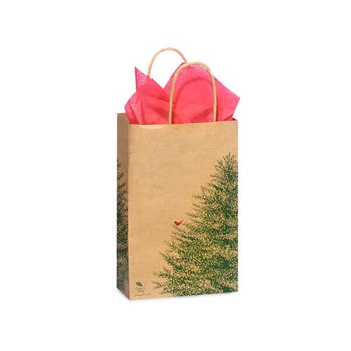 Nashville Wraps - Wholesale Gift Bag - Evergreen Tree Christmas Paper Gift Bags