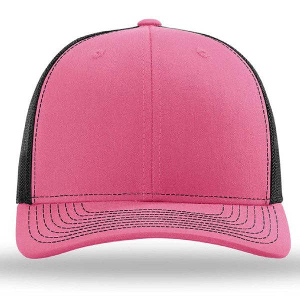 Kodiak Wholesale - Wholesale Trucker Hat - Unisex - Richardson 112 Snapback Trucker Cap - Custom Leather Patch H47