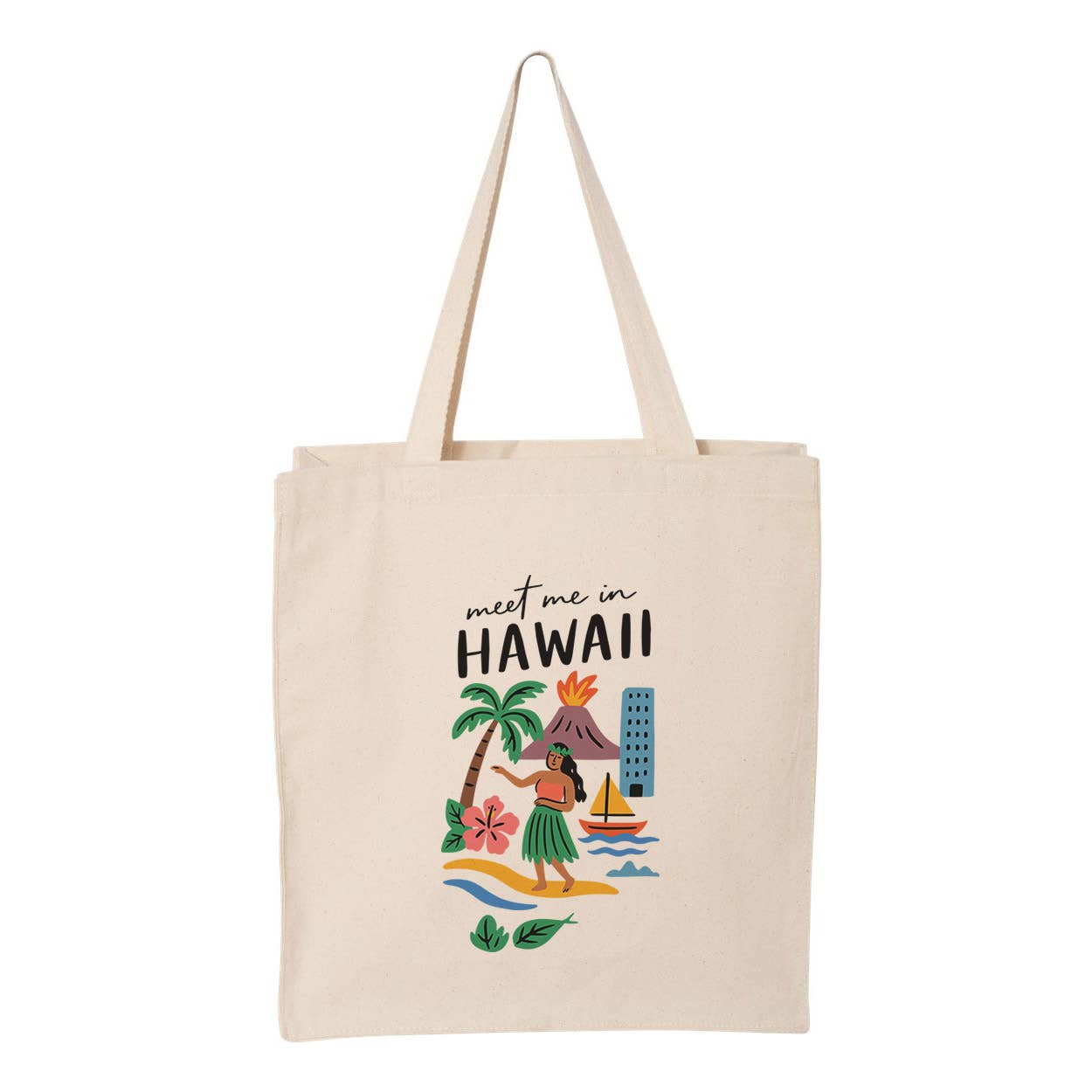 Lucky Luna Apparel – wholesale Bärkasse - Dam – Träffa mig i Hawaii Tote Väska2