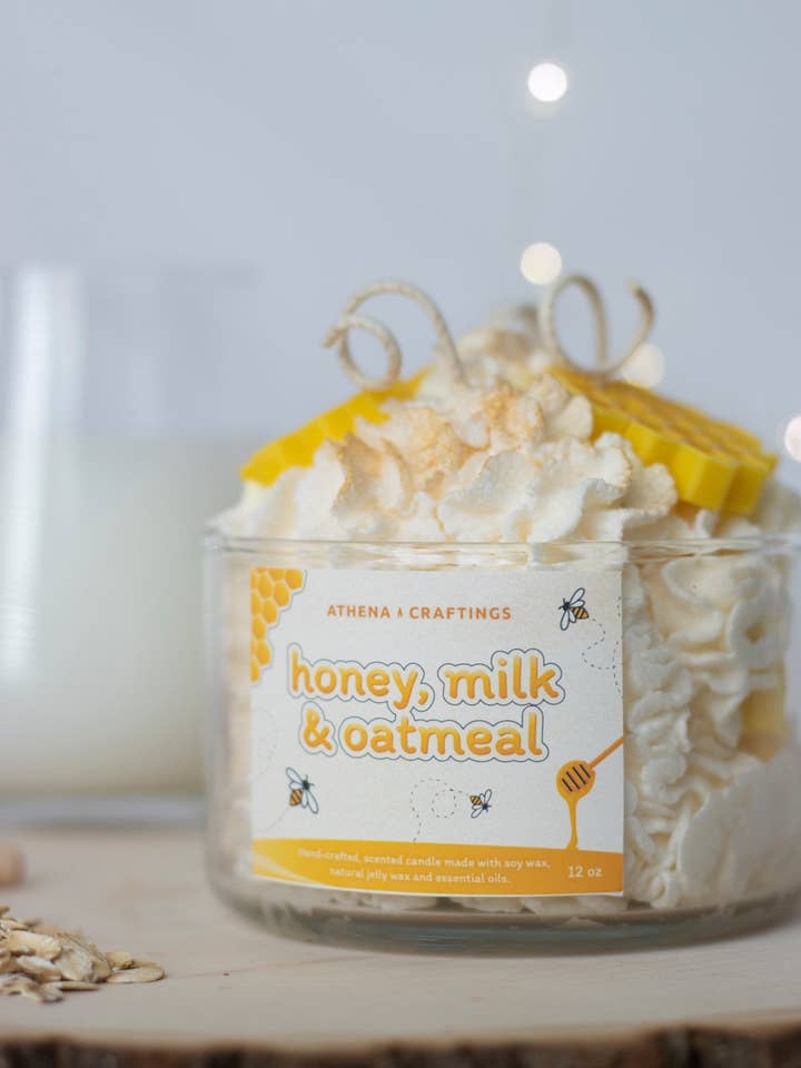 Miel, lait d'avoine et lait pour la vente par Athena Craftings