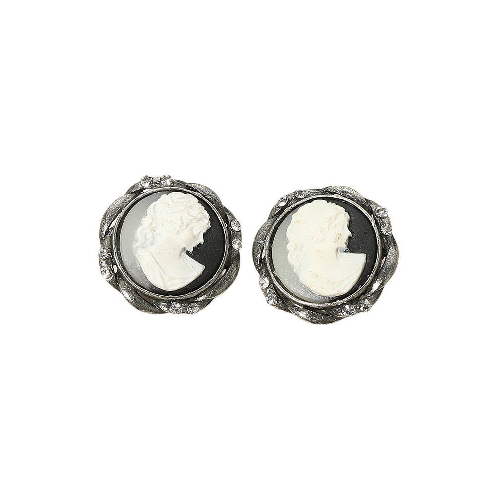 Sensibling Corp. - Wholesale Stud/Post Earrings - Vintage Cameo Stud Earrings3