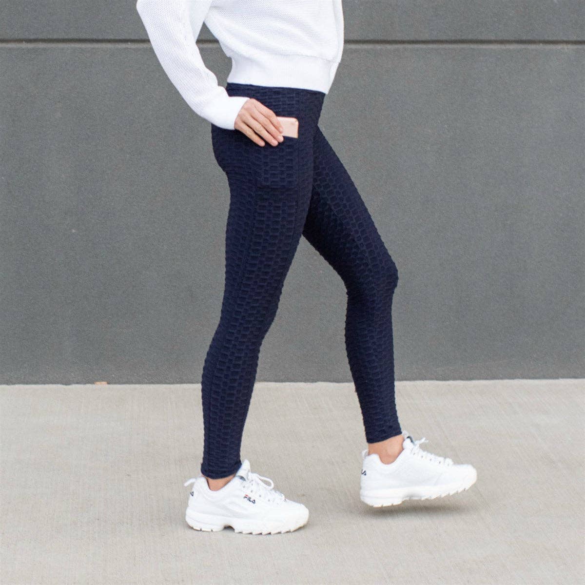 Truly Contagious – Großhandel Sport-/Lounge-Leggings – Damen – Cellulite kaschierende Leggings mit Taschen (T09PO)7