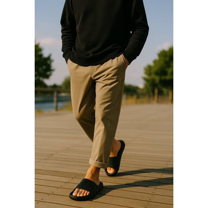 JOJ MAKLY Wholesale - Wholesale Slides - Men's - 24‑Pair Wholesale Men’s EVA Pillow Walk Slides –US 7-124