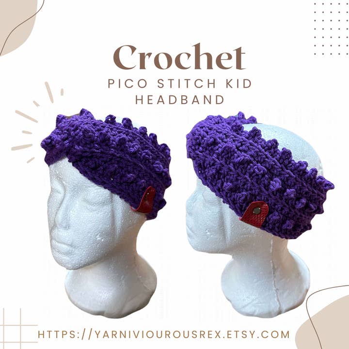 Violet Fat Pico Pannband för wholesale av Yarniviourous Rex