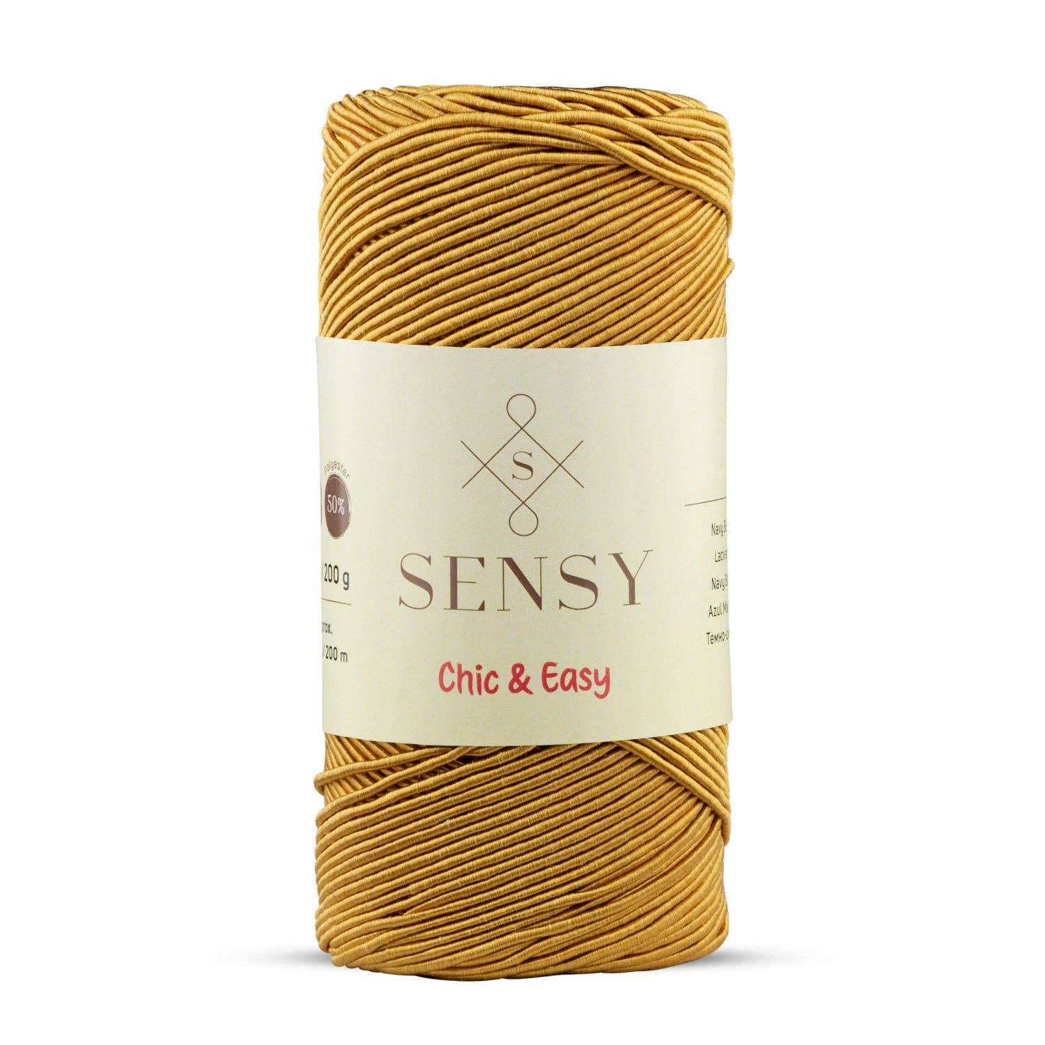 Sensy - Wholesale Yarn - Sensy Premium Chic & Easy 1.5mm 218 Yards 50% Cotton 50% Polyester Rope Crochet Bag Cord Crochet Thread6