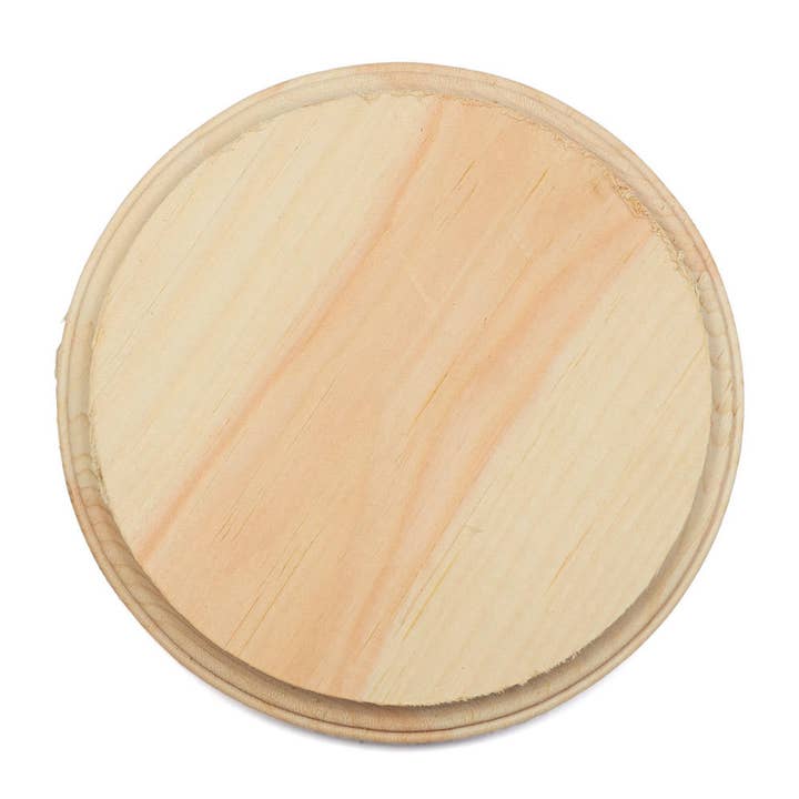 Factory Direct Craft - Wholesale Plaque - 5" x 3/4" Thick - Unfinished Wood Round Circle Plaque