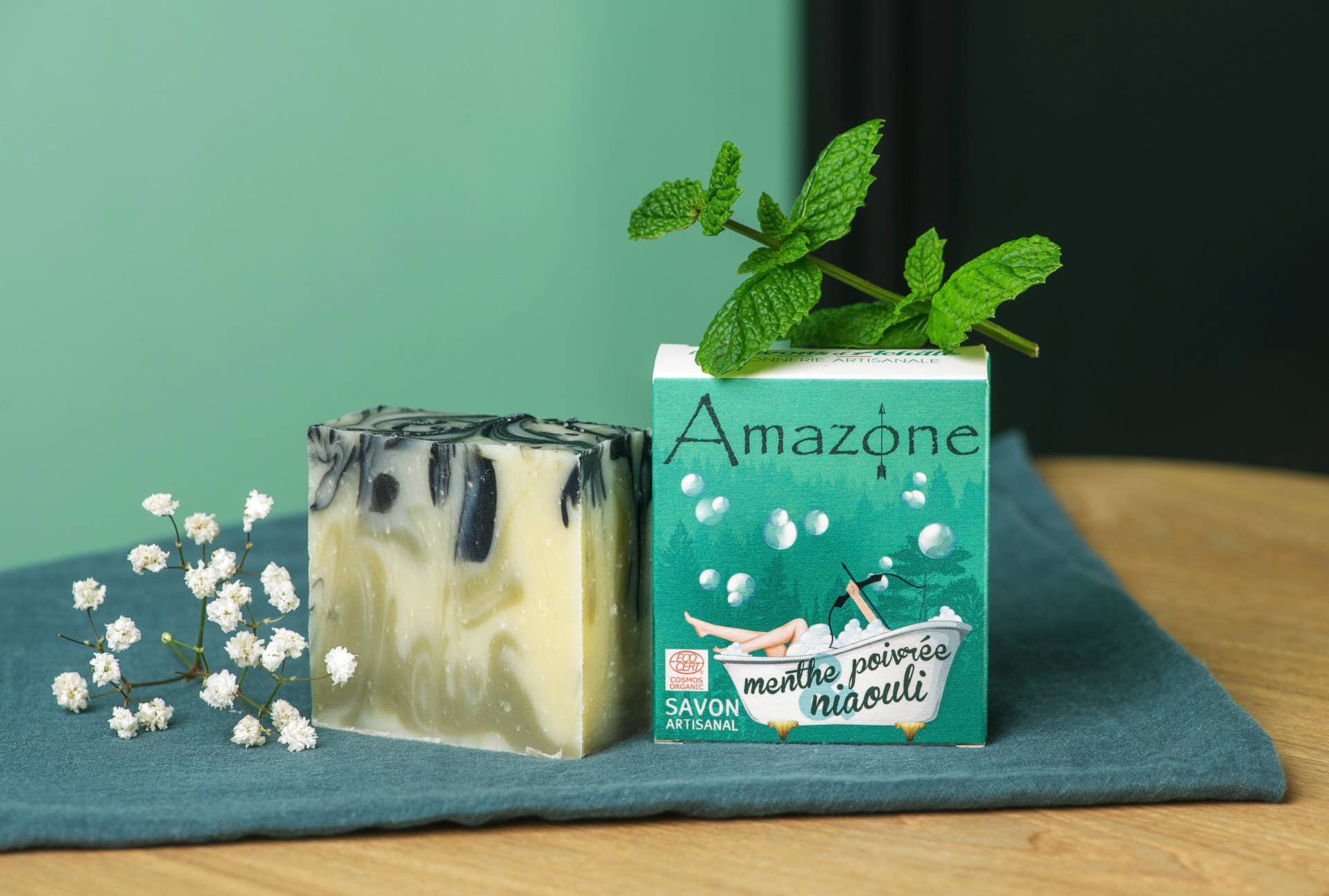 Les Savons d'Achille - Wholesale Bar Soap - Amazone 100 g - Invigorating
