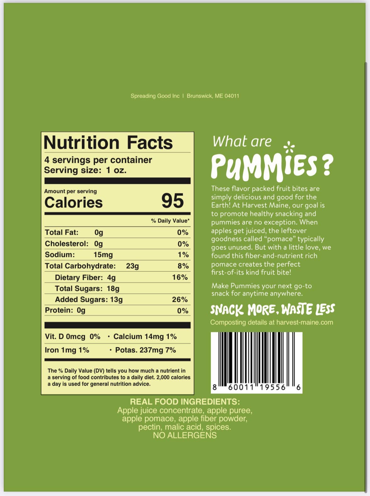 Harvest Maine - Wholesale Dried/Dehydrated Fruit - Harvest Maine Apple Pie Fruit Bite Pummies3