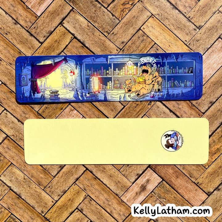 Bear Bookmark Cozy Reading Bookstore Gift Woodland Item for wholesale by Kelly Latham Art