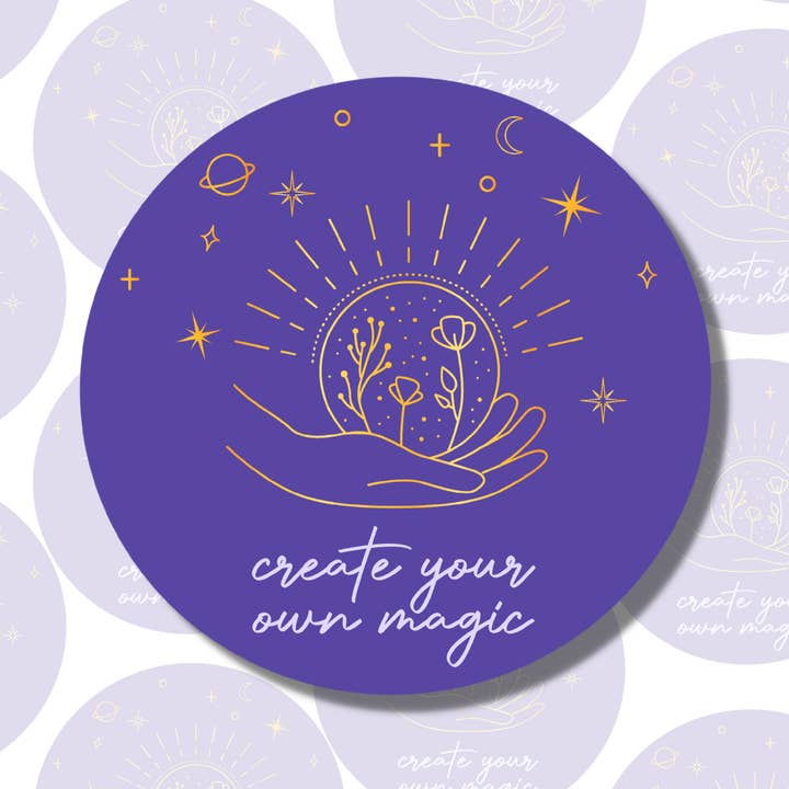 Créez votre propre magie - Sticker Affirmation pour la vente par The Cosmic Friend