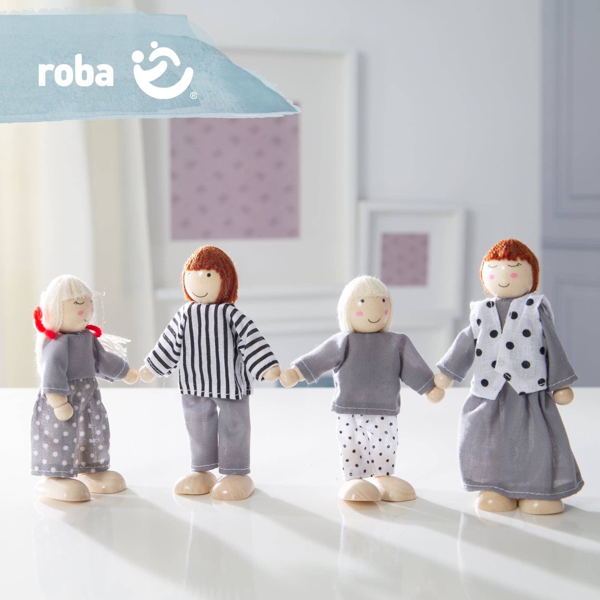 roba kids - Wholesale Doll Accessory Kit - Kids - ROBA dollhouse including furniture & dolls, girl toys3