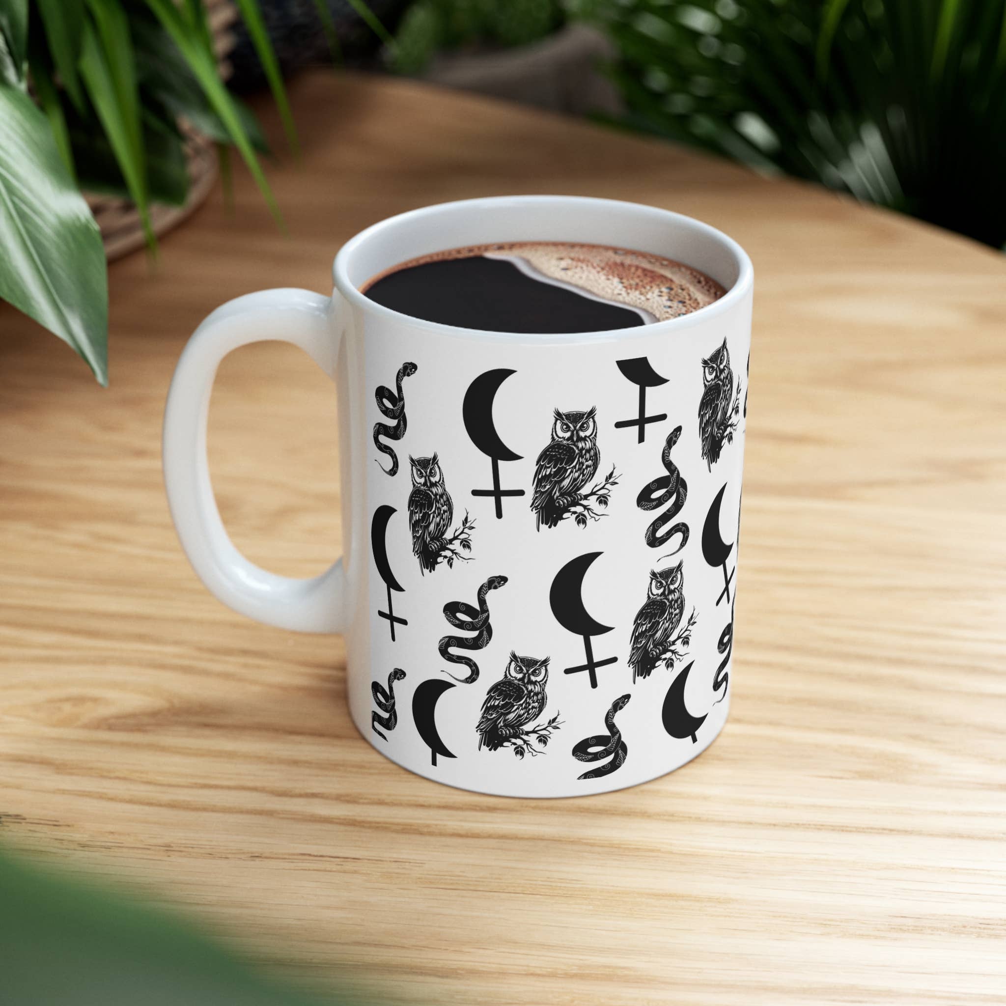 Eye of Toad, LLC - Wholesale Coffee Mug - Lilith Dark Goddess 11 oz Ceramic Coffee Mug