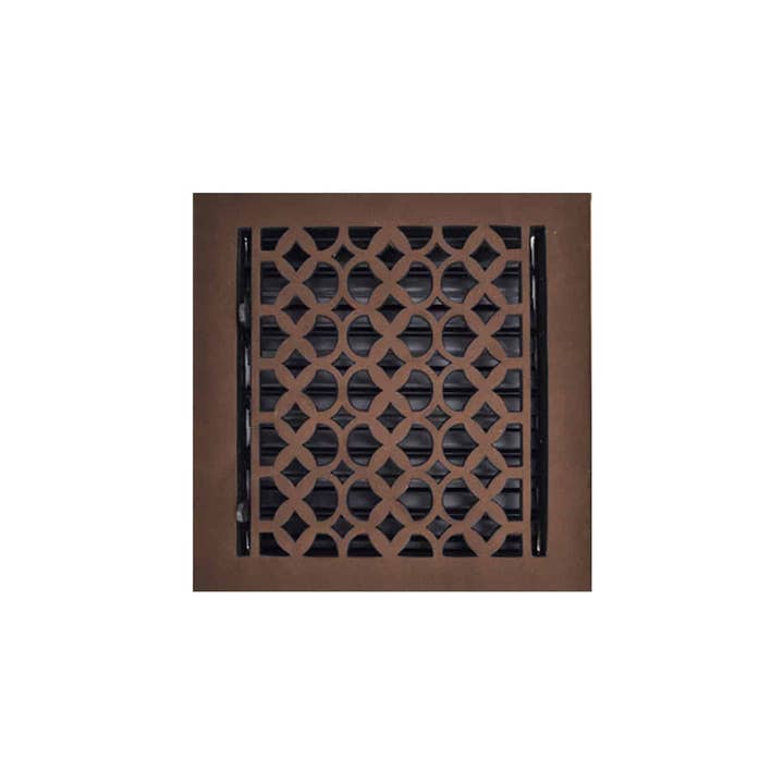 PRIMA DECORATIVE HARDWARE INC – wholesale HVAC supplies – Cast Iron Floor Register 9" x 9" VR-1001