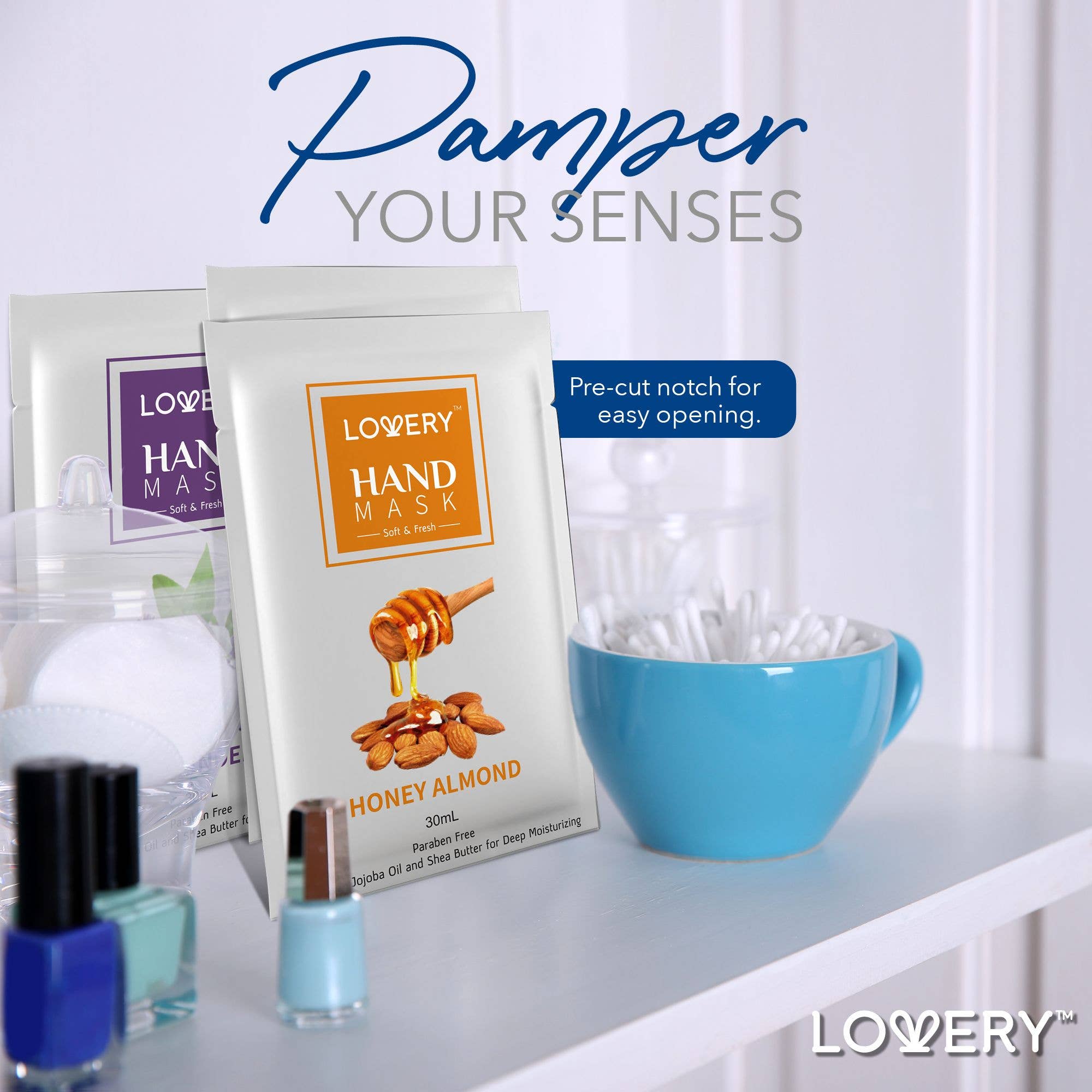 Lovery - Wholesale Hand Cream/Lotion - Deep Conditioning Hand Mask - 5 Pack Natural Hand Lotion4