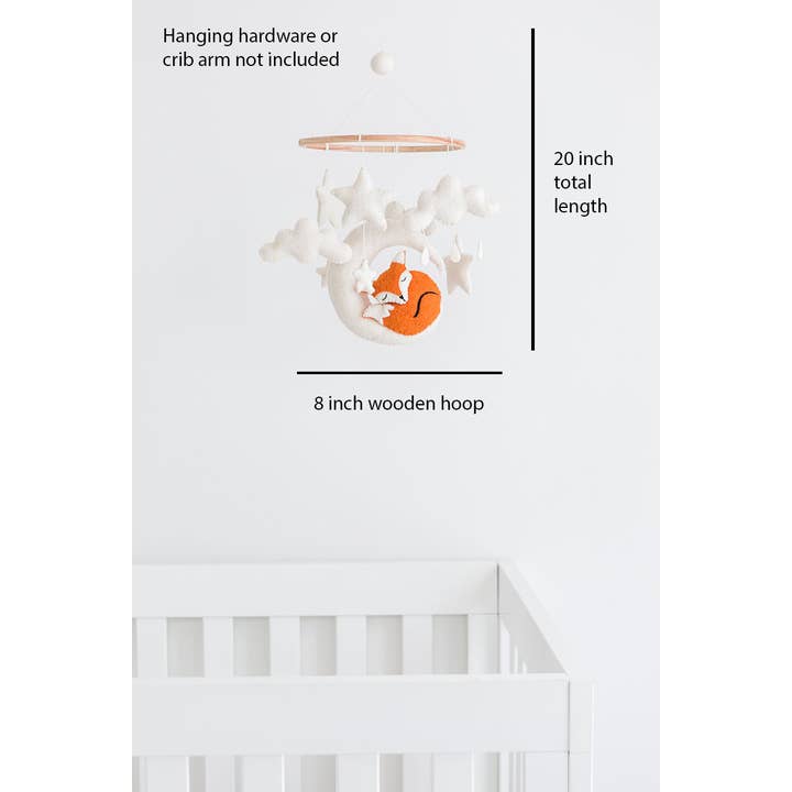 Nivas - Wholesale Baby Mobile - Fox Crib Mobile - Handmade Baby Gift2