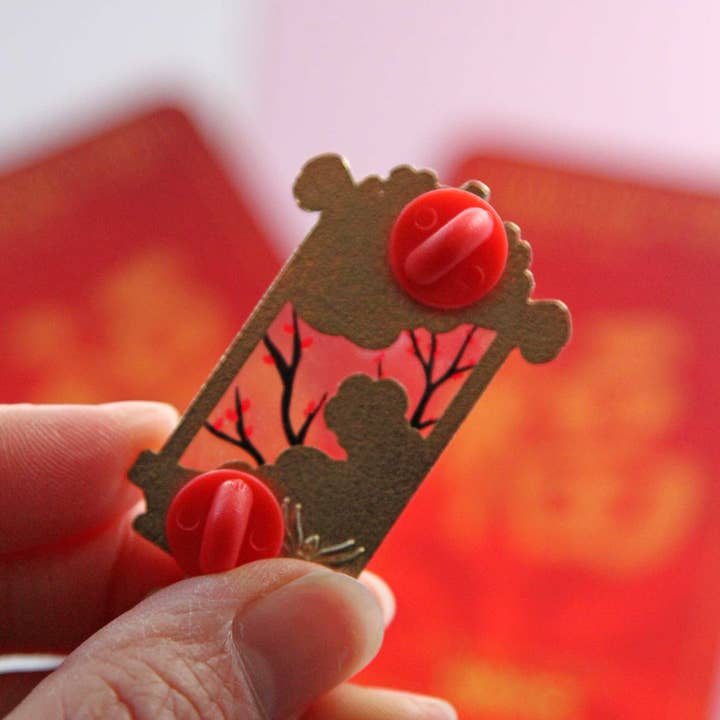 Linai - Wholesale Lapel Pin/Button - Lantern Series: Lunar New Year Enamel Pin
