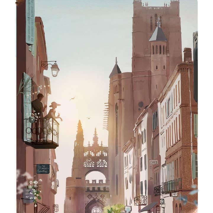 Fine Art Print - "Lumière Albi" - S.Griotto for wholesale by Atelier Contemporain