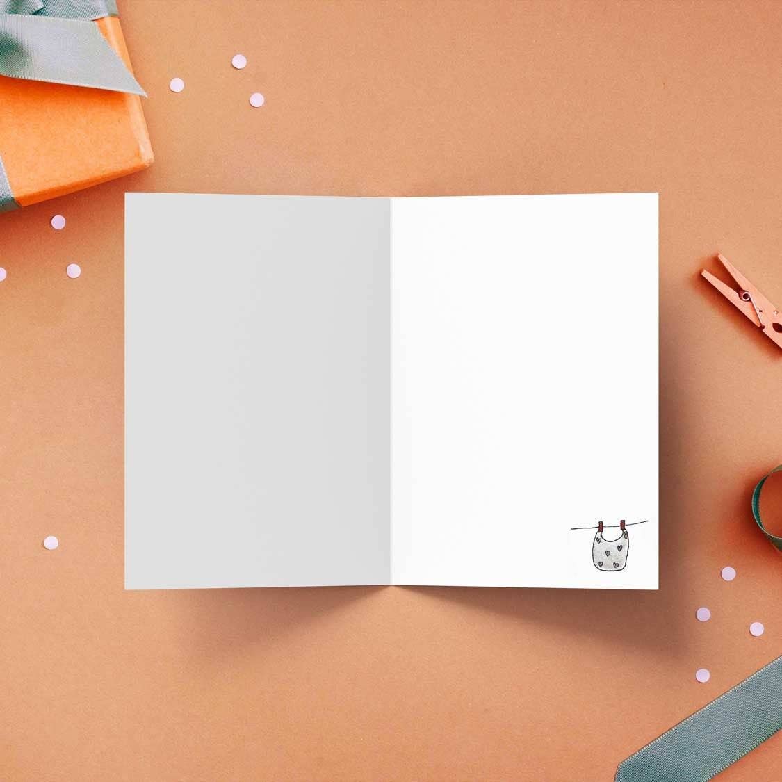 Studio Loli - Vente Carte de vœux classique - Corde à linge pour bébé1