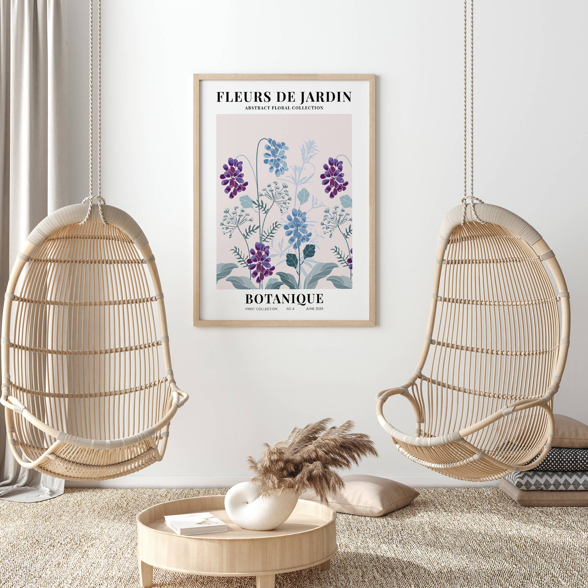 Sugar & Canvas - Wholesale Kunstprint - Bloemenmarkt Fleurs De Jardin Botanische kunstdruk FM538