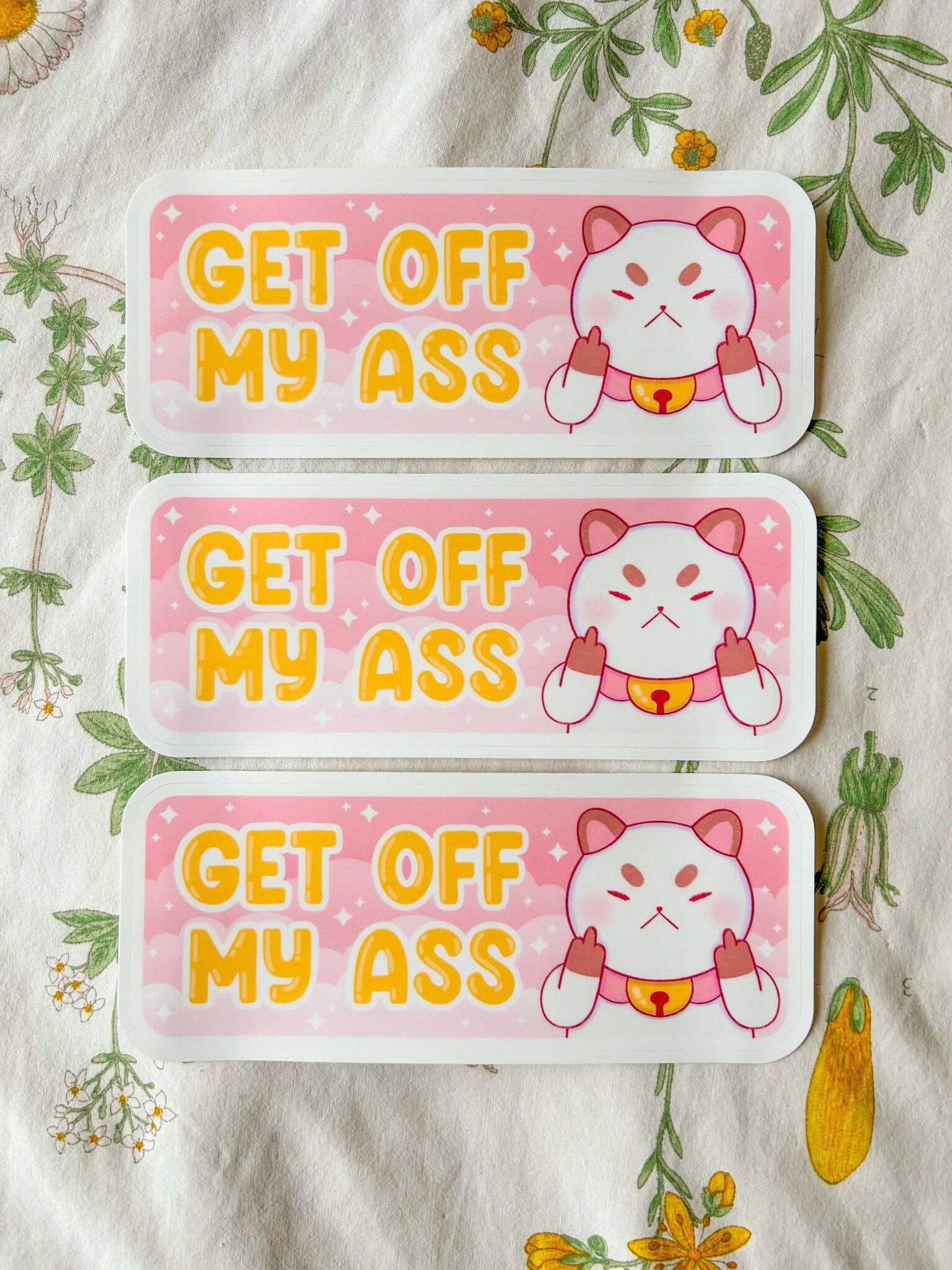 Hollandaize Art – Engroshandel Klistermærke – Gå Af Min Røv Puppycat Bumper Sticker2