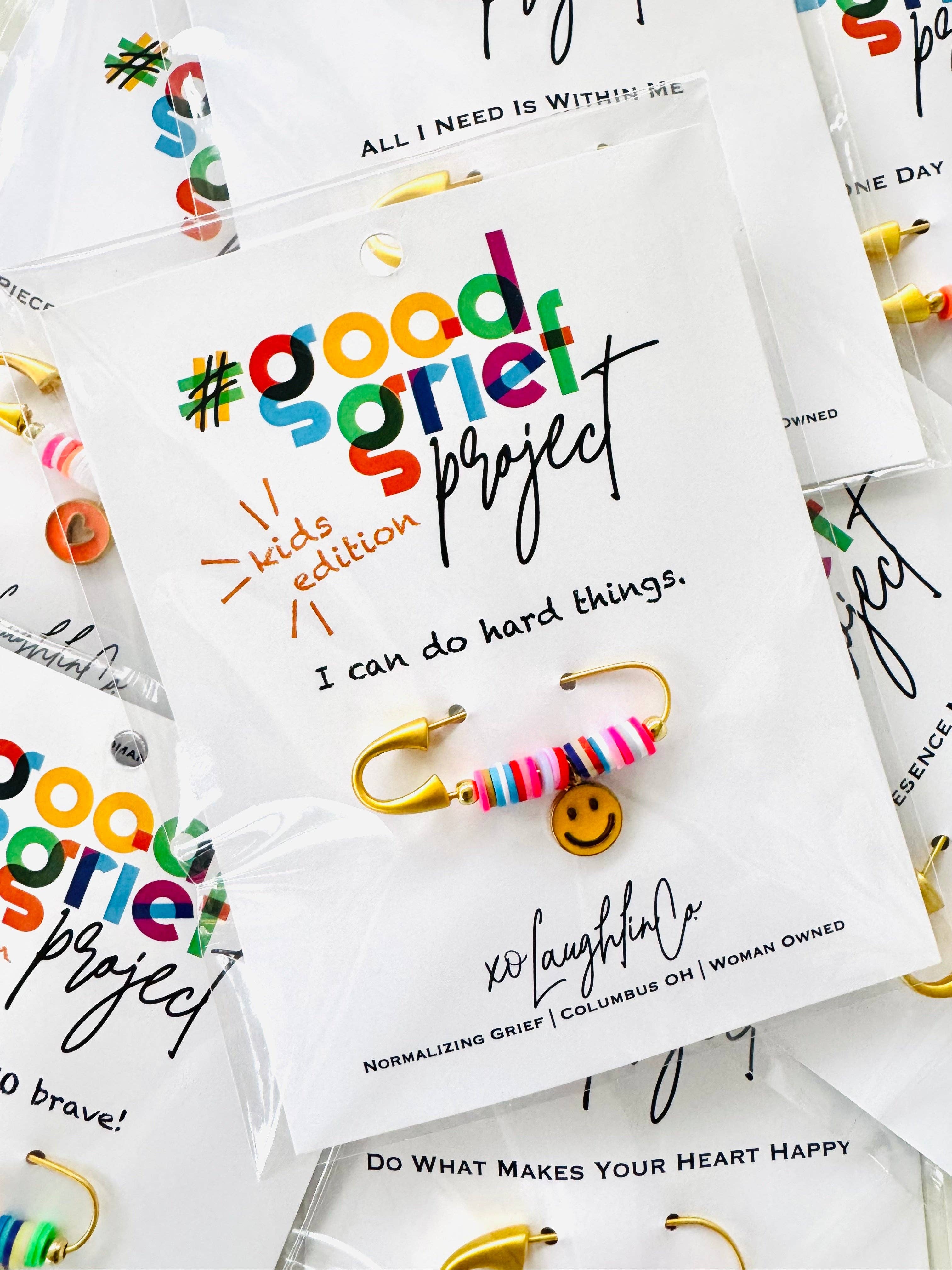 xoLaughlinCo. - Wholesale Lapel Pin/Button - FUNDRAISING KIT - Good Grief Project - Standard Kit