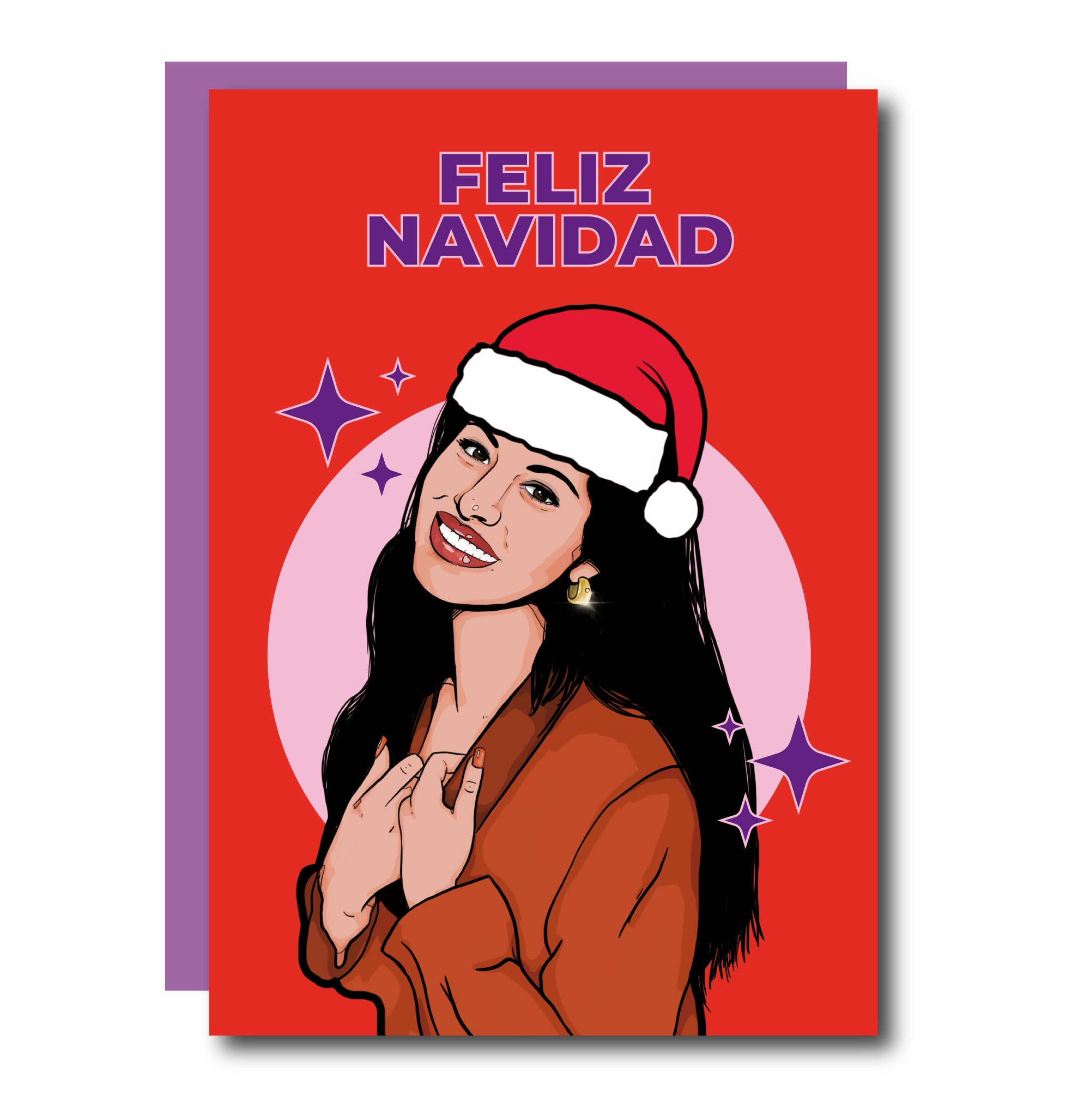 Studio Soph (We Pay Your Import Fees - We Ship DDP) - Venta al por mayor Tarjetas de Navidad - Tarjeta de Navidad de Selena Quintanilla0