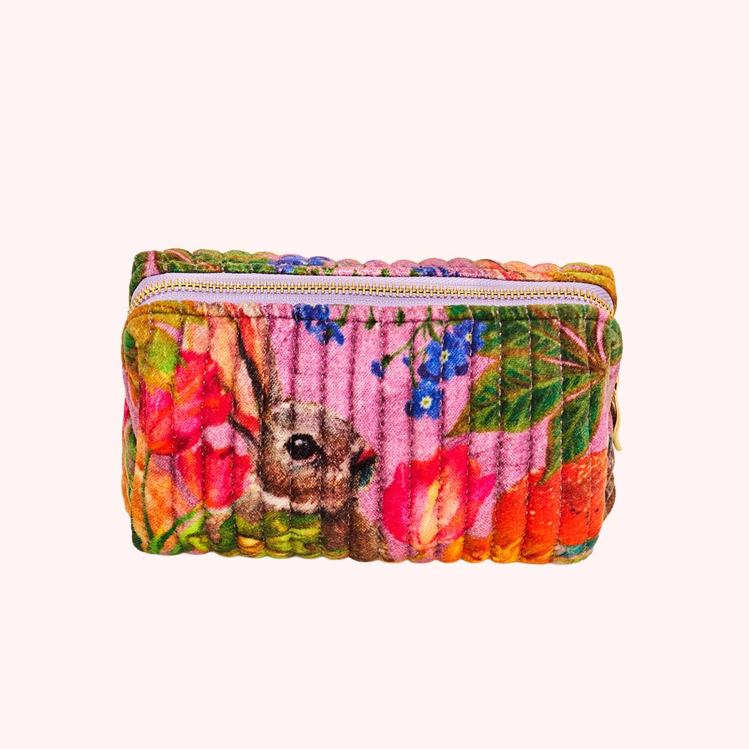 Powder Design inc - US - Wholesale Toiletry Bag - Women's - Small Quilted Vanity Bag - Whimsical Woodland2