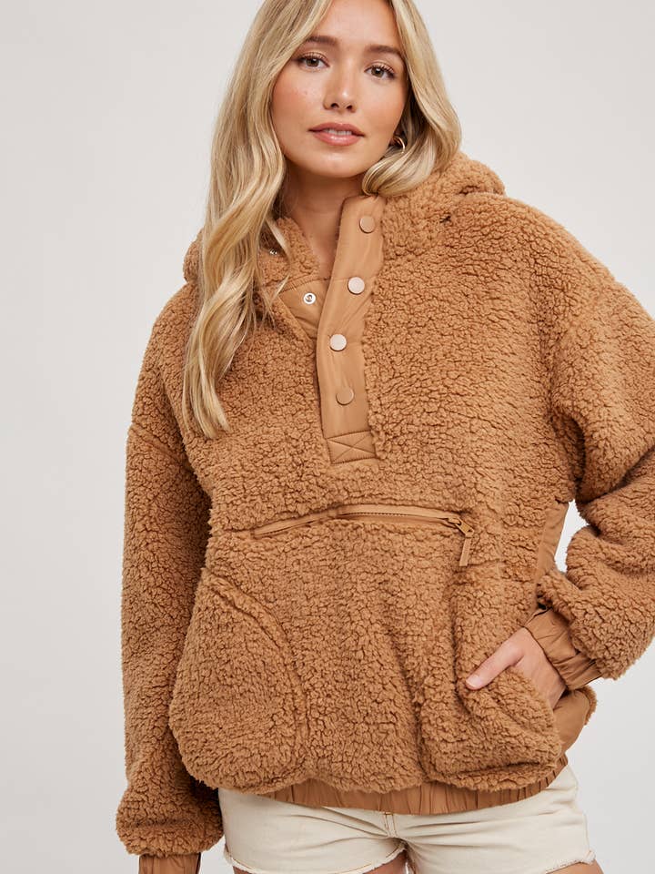 Bluivy - Wholesale Hoodie - Women's - SHERPA HOODIE PULLOVER