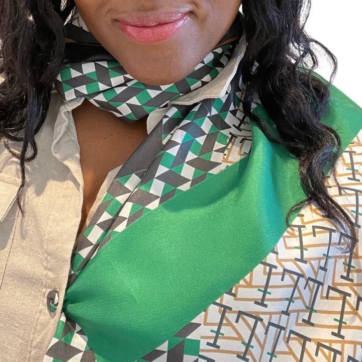 100% Silk Scarf (Square 35" x 35") for wholesale by Lavāda