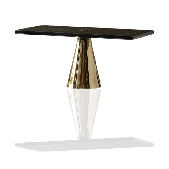 Black & Gold Marble Rectangular Cake Stand for wholesale by MARLETH