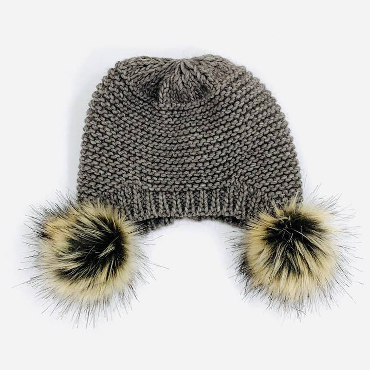 MILANO AMOUR - Wholesale Beanie - Women's - WINTER HAT CAPPELLO CUFFIA DOUBLE PON-PON19