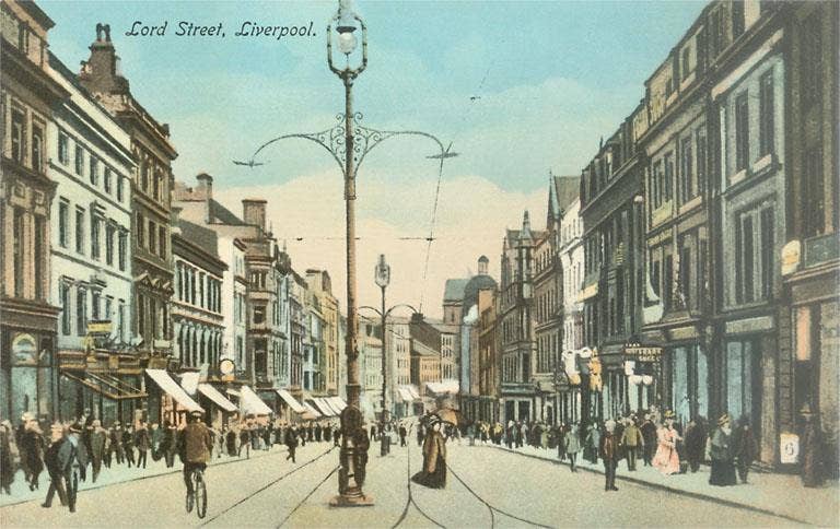 Found Image Press - Wholesale Postcard - Postcard EN-117 Lord Street, Liverpool, England0