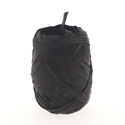 Mini Art Products - Wholesale Ribbon - Gift Wrapping - Raffia-Egg - Black - 20 Meter0
