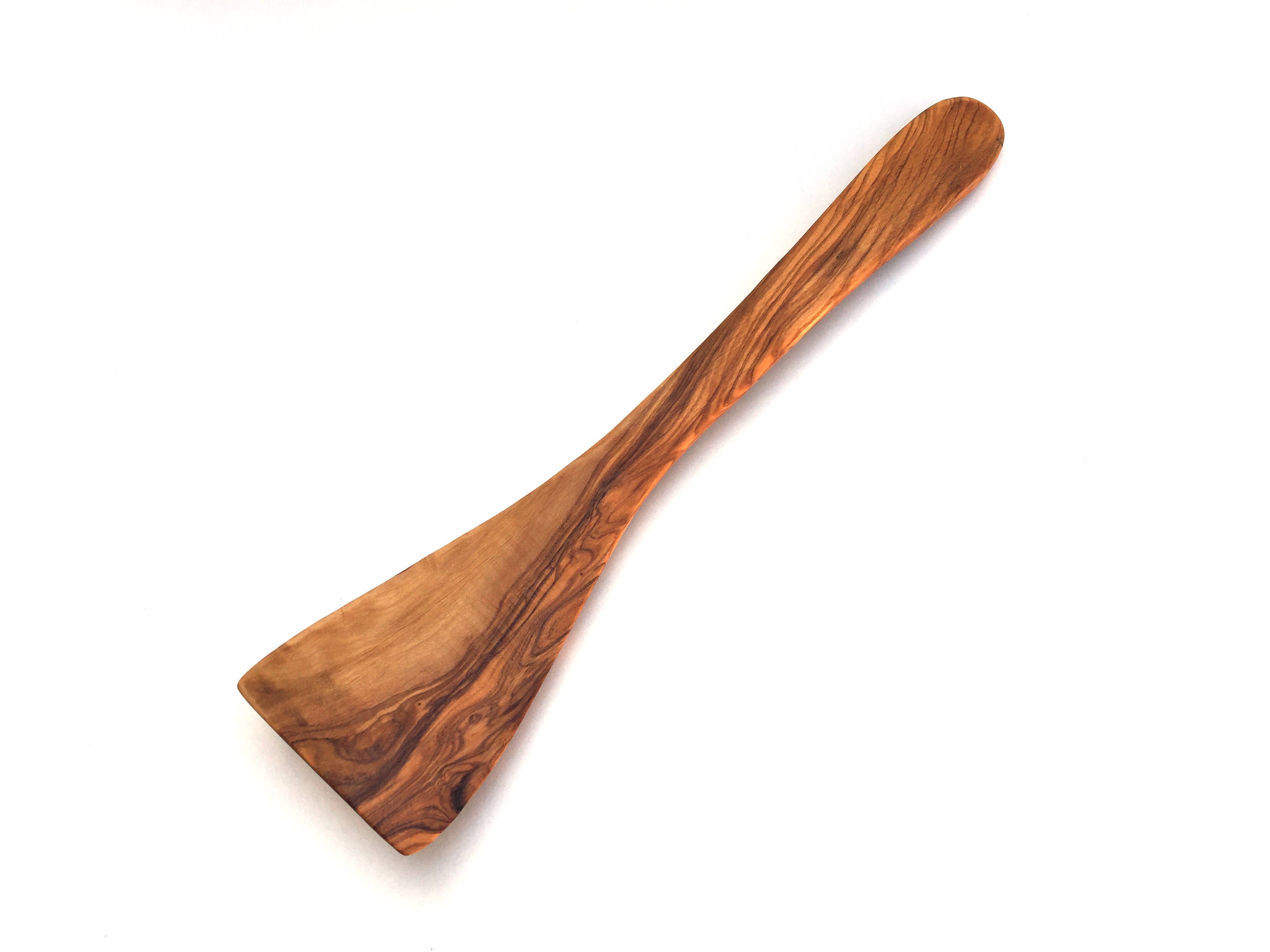 medina mood - Wholesale Spatula/Turner - Olive wood curved spatula wide handle3