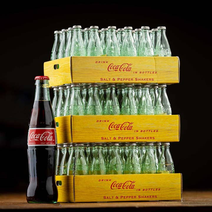 TableCraft Products Company - Wholesale Salt & Pepper Shaker Set - Coca-Cola 1 oz Salt & Pepper Shakers, Pack of 24
