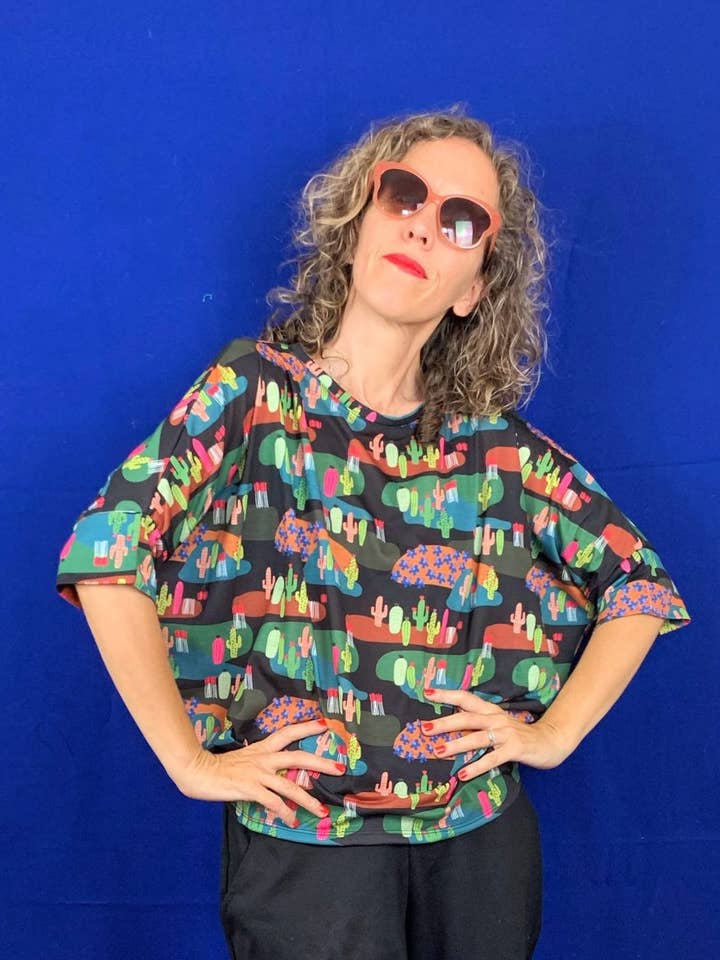 Bond T-shirt - Print Cactus for wholesale by La Compiano