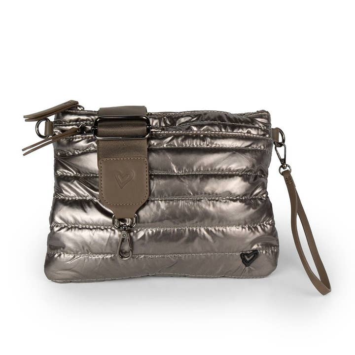 preneLOVE - Wholesale Crossbody Bag - Women's - NEW: Delta Puffer Belt/Crossbody Bag - Bronze