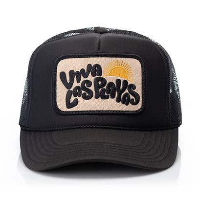Viva Las Playas Patch Trucker Hat for wholesale by Local Beach
